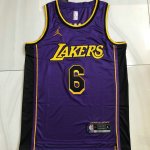 NBA 6 James Lakers 22-23 authentique Maillot Violet